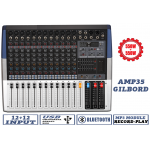 Gilbord AMP35 επαγγελματική αυτοενισχυόμενη κονσόλα 12 κανάλια Mic ενισχυτή 2Χ550W οικονομική υψηλής ποιότητας
